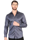 El General Navy Blue Casual Long-Sleeve Shirt 44551