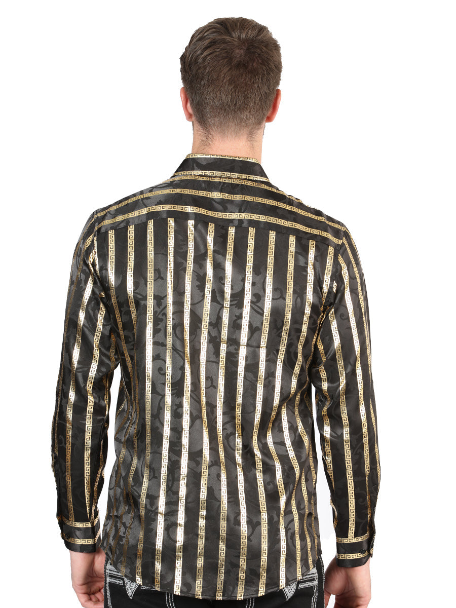 El General Black/Gold Casual Long-Sleeve Shirt 44554 — view 5