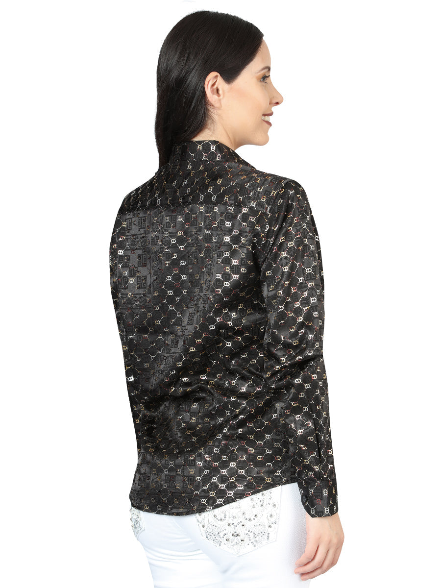 El General Black/Gold Casual Long-Sleeve Shirt 44558 — view 2