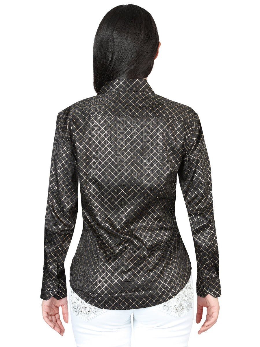 El General Black/Gold Casual Long-Sleeve Shirt 44559 — view 2