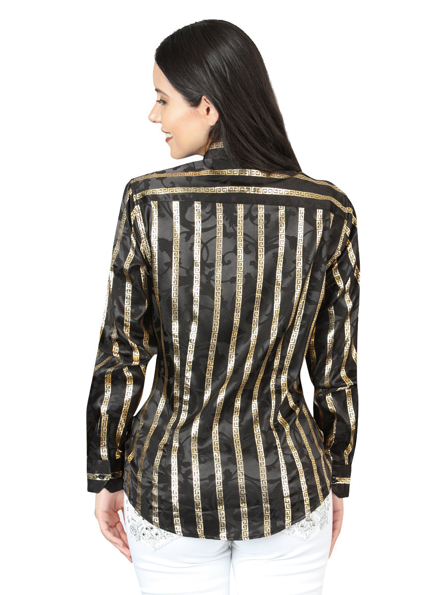 El General Black/Gold Casual Long-Sleeve Shirt 44563 — view 2