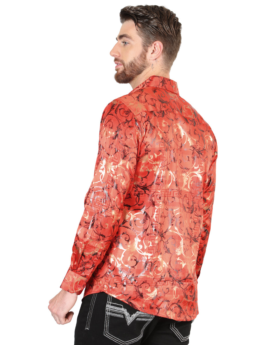 El General Red Casual Long-Sleeve Shirt 44592 — view 2