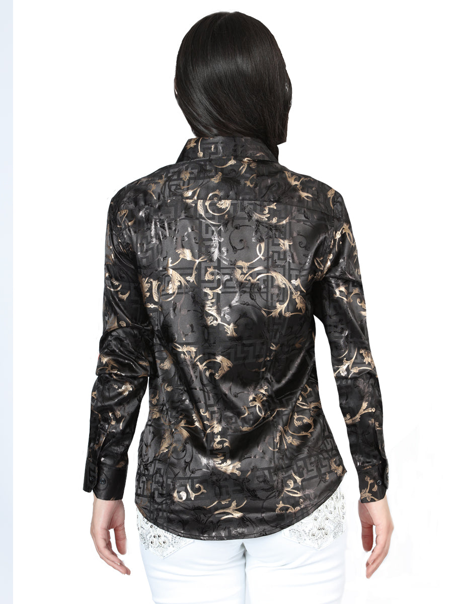 El General Black Casual Long-Sleeve Shirt 44598 — view 2