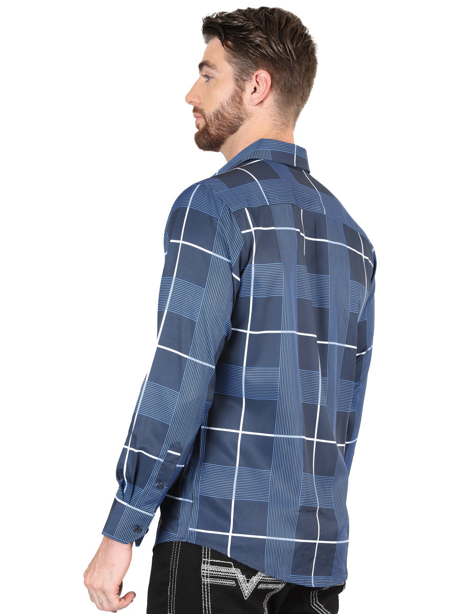 El General Blue Casual Long-Sleeve Shirt 44600 — view 2