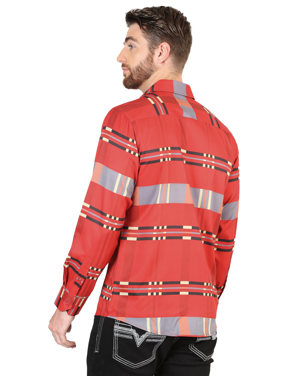 El General Red Casual Long-Sleeve Shirt 44601 — view 2