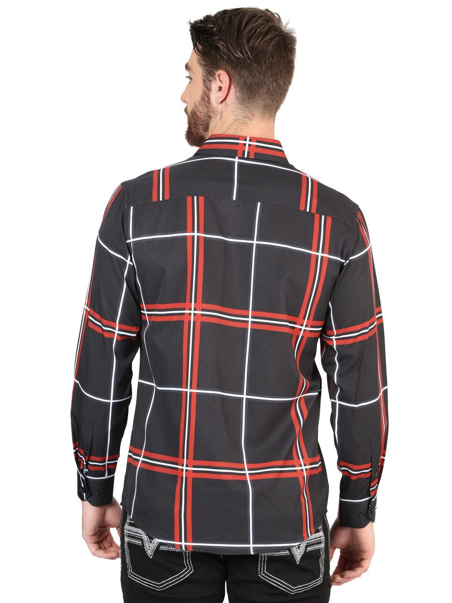 El General Black Casual Long-Sleeve Shirt 44605 — view 3