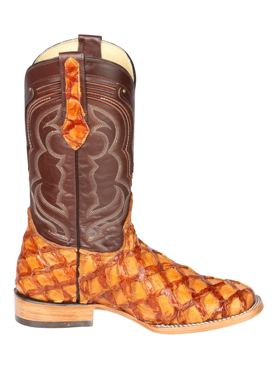 El General Men's Exotic Monster Fish Rodeo Boots - Honey 44606 — view 4