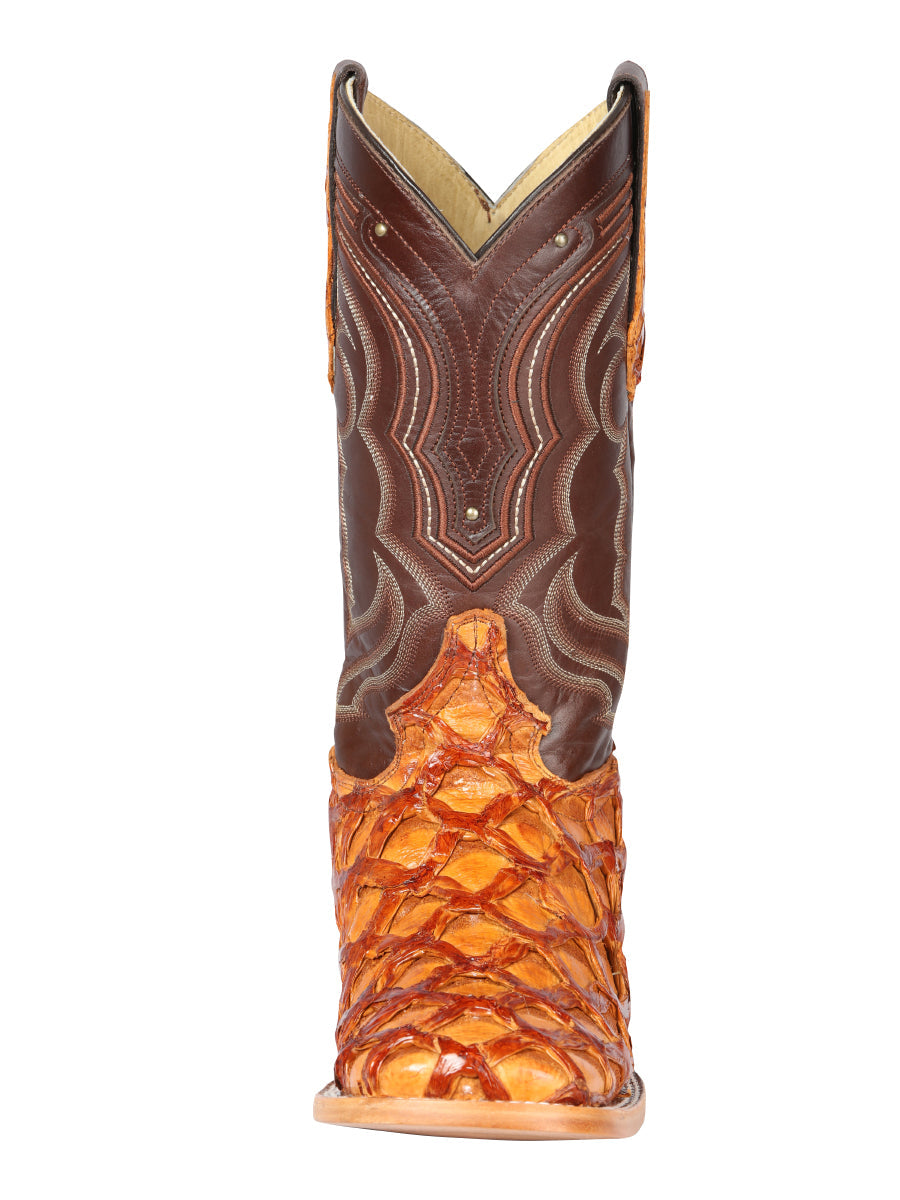 El General Men's Exotic Monster Fish Rodeo Boots - Honey 44606 — view 5