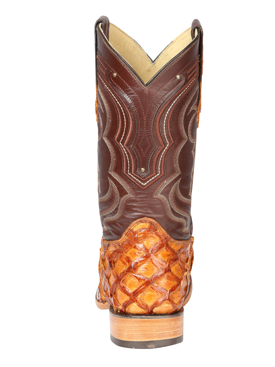 El General Men's Exotic Monster Fish Rodeo Boots - Honey 44606 — view 6