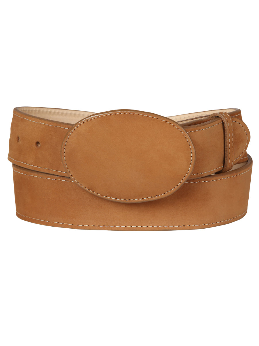 Women Denim Belt - El General - Nobuck Peach 44648 — view 2