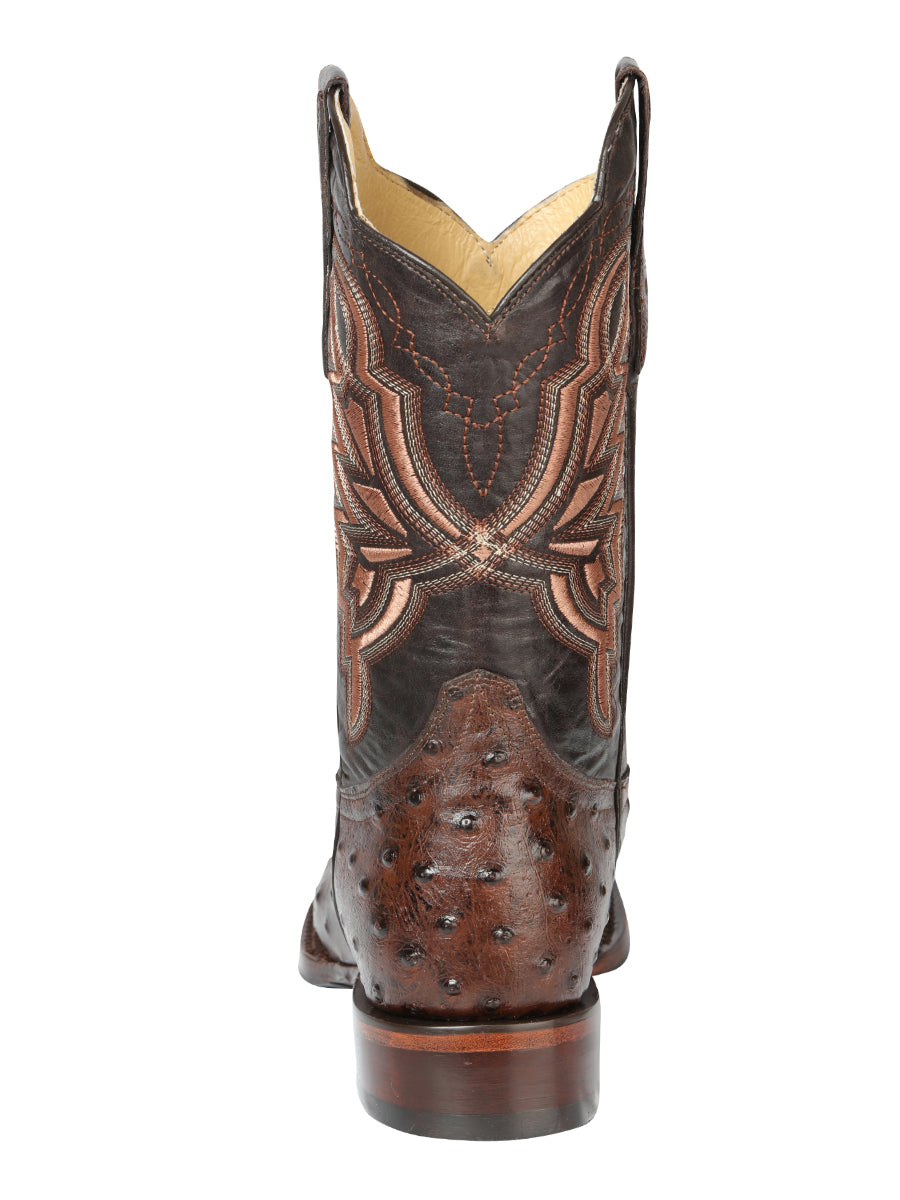 El General Rodeo Boot- Imit Avestruz - Brown 44665 — view 4