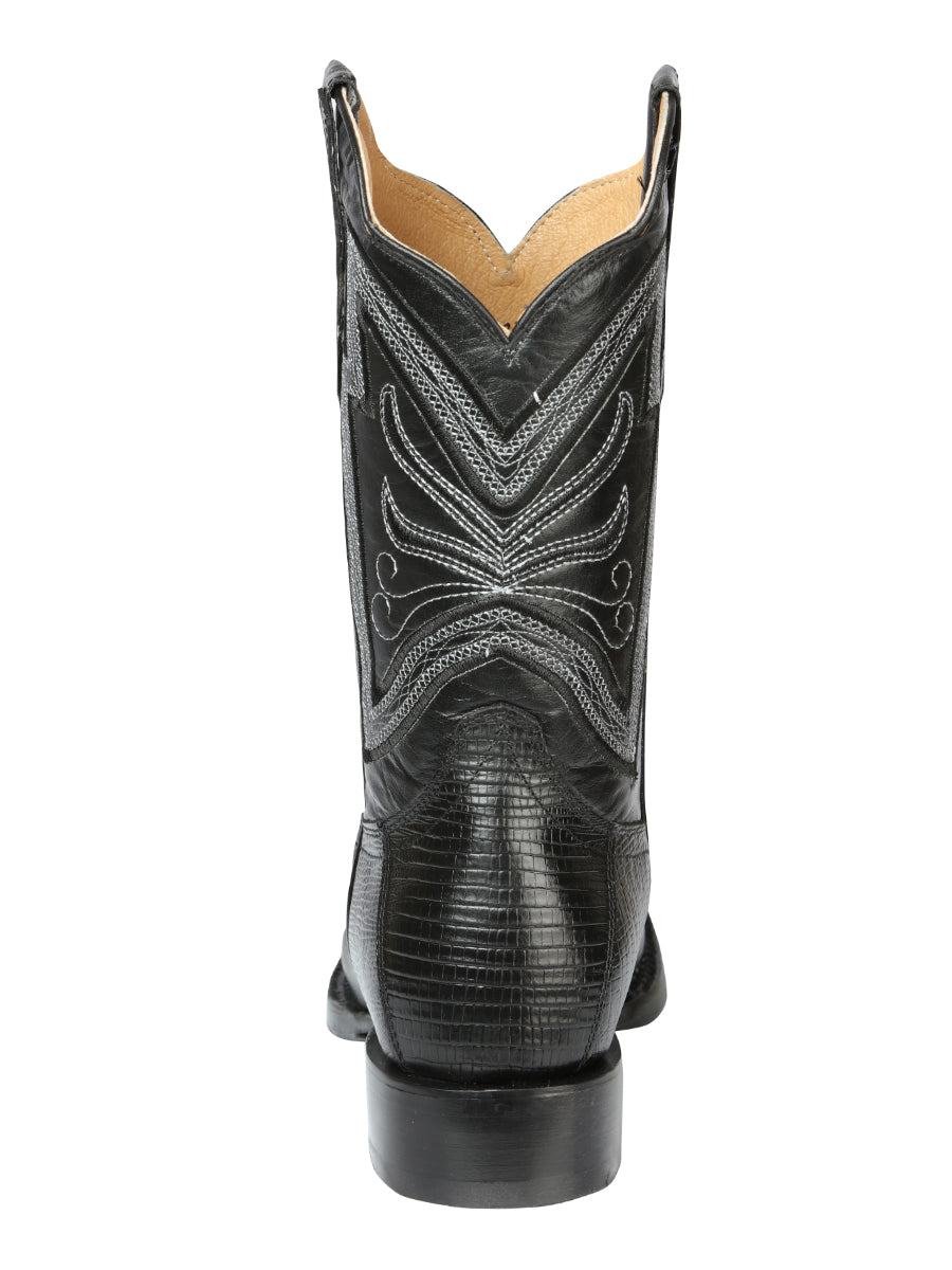 El General Men's Rodeo Boot - Imitation Lizard - Black 44666 — view 5