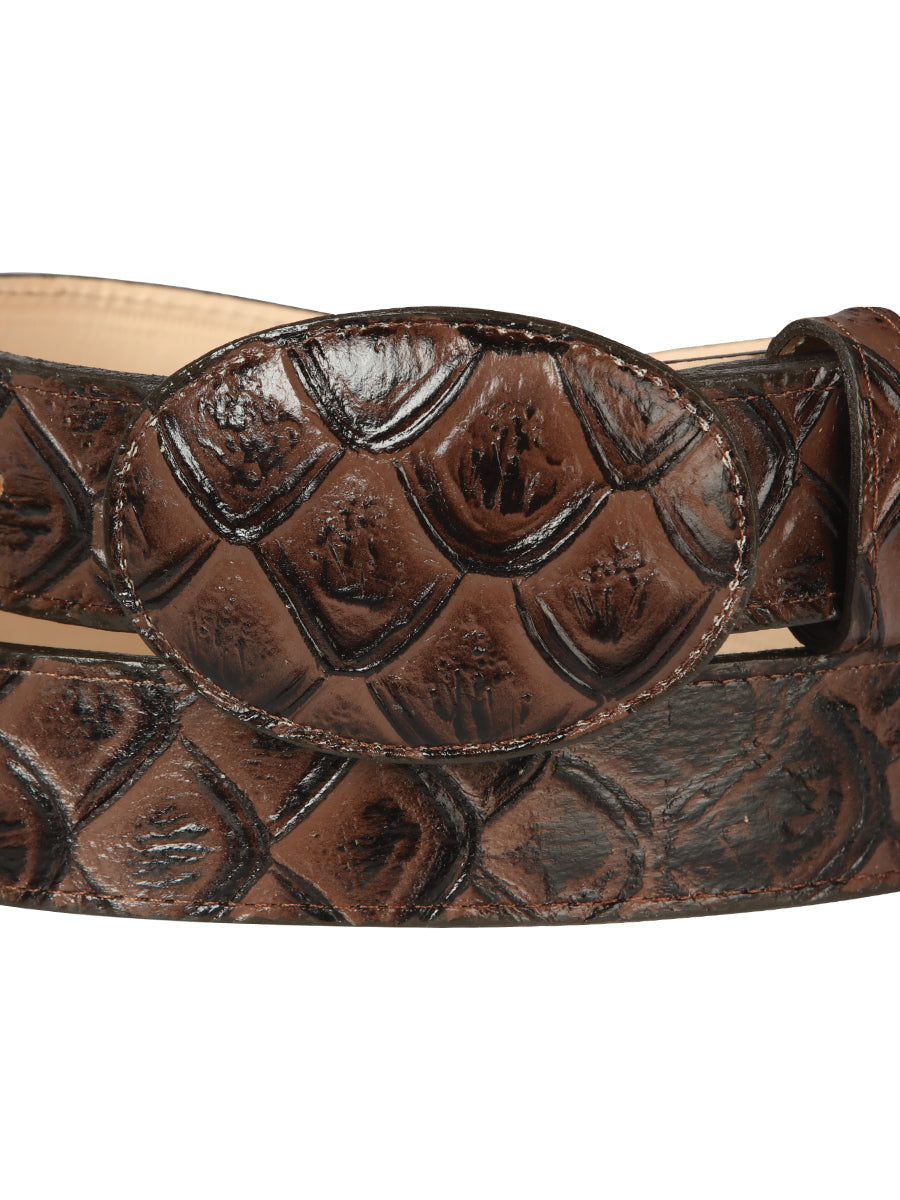 Cowboy Belt - El General - Imitation- Pirarucu - Brown 44668 — view 3
