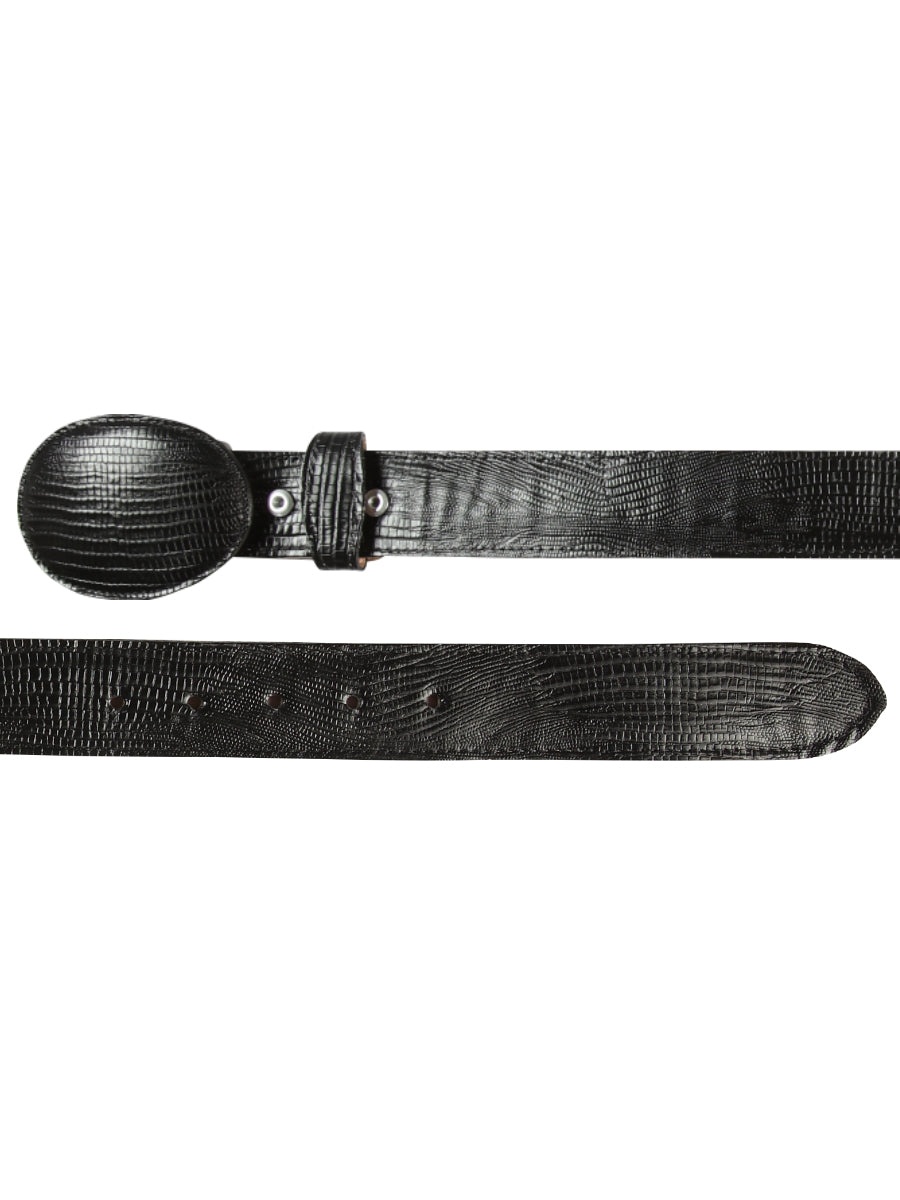 Cowboy Belt - El General - Imitation Lizard - Black 44670 — view 2