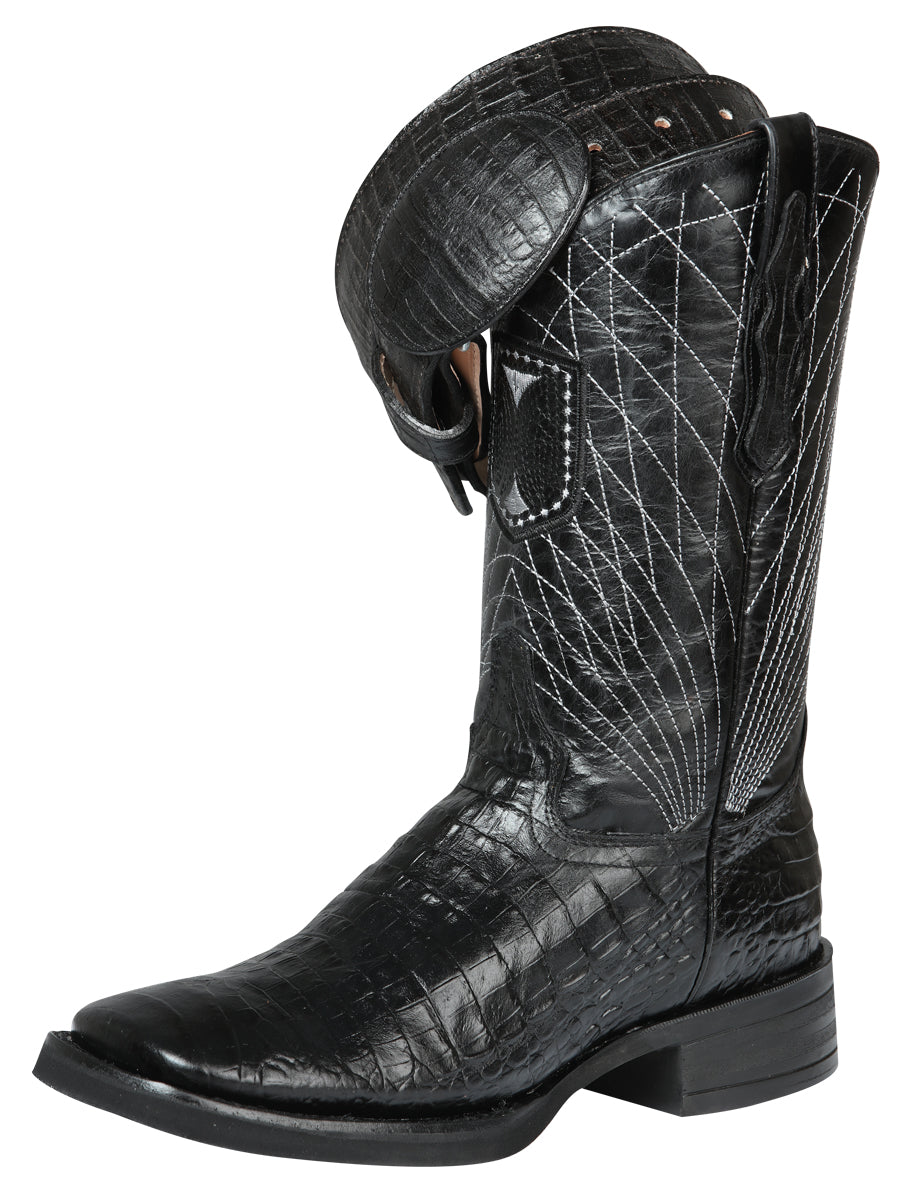El General Rodeo - Printed Alligator leather boots - Black 44671 — view 2