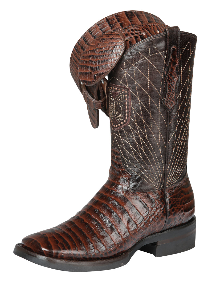 El General Rodeo - Printed Alligator leather boots - Brown 44672 — view 2