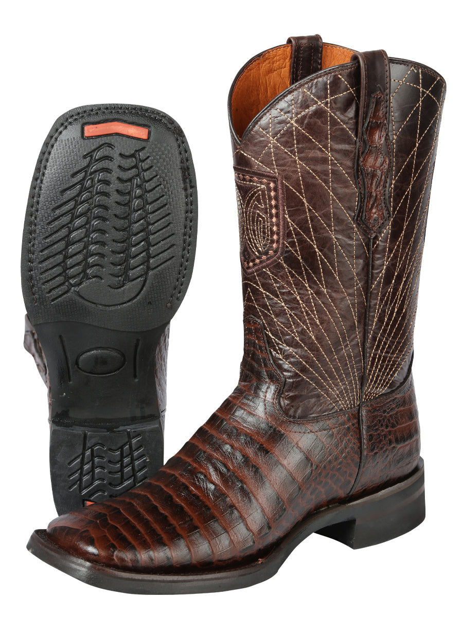 El General Rodeo - Printed Alligator leather boots - Brown 44672 — view 3