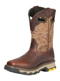 El General Men's Bull Shoulder Leather Work Boot - Made in Mexico - Piel Shoulder Brown 44685