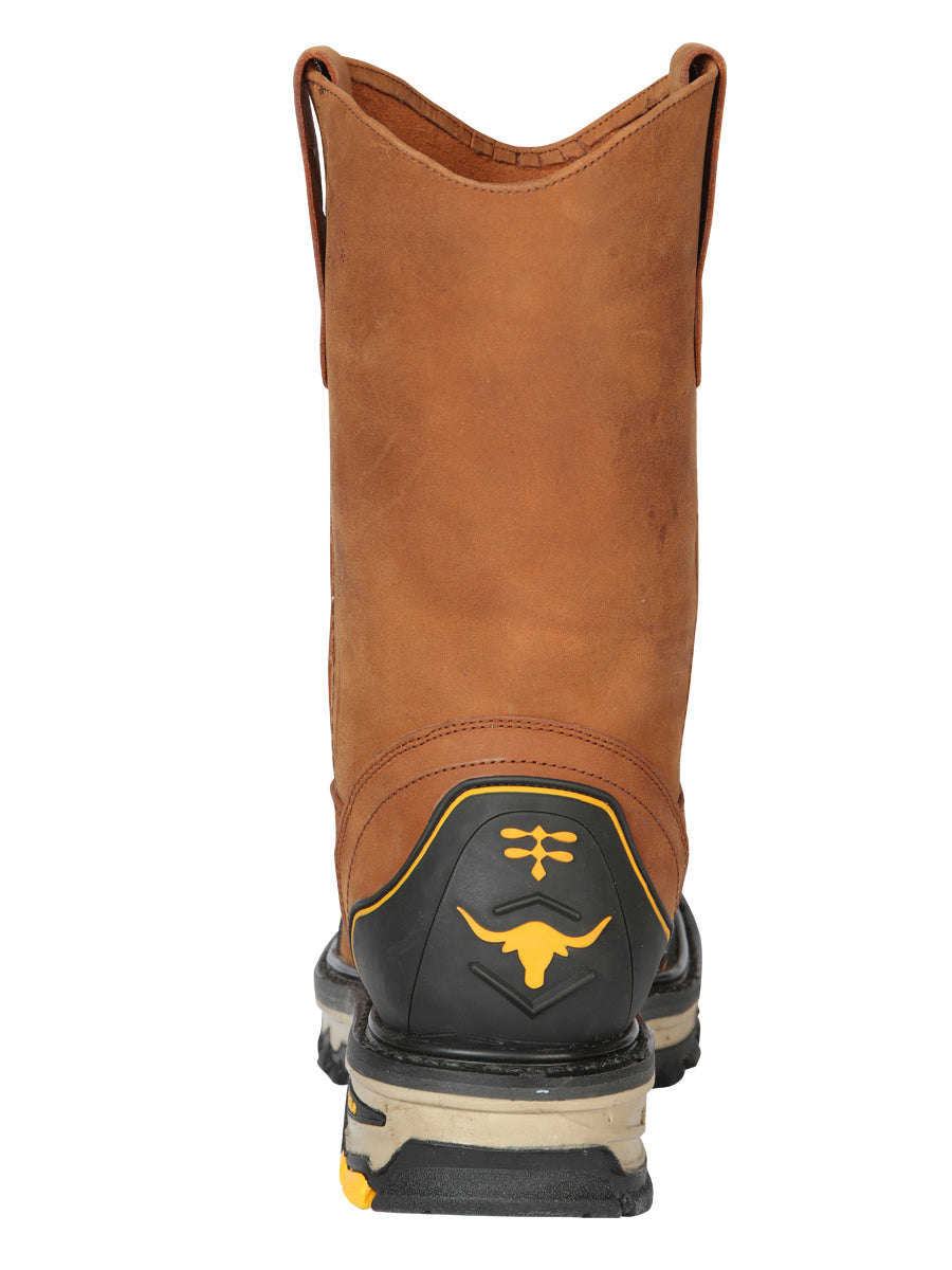 El General Men’s Leather Work Boot - Made in Mexico - Crazy Kansas 44689 — view 3