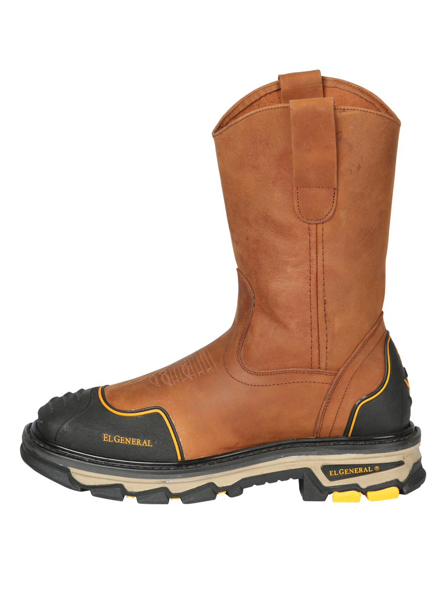 El General Men’s Leather Work Boot - Made in Mexico - Crazy Kansas 44689 — view 4