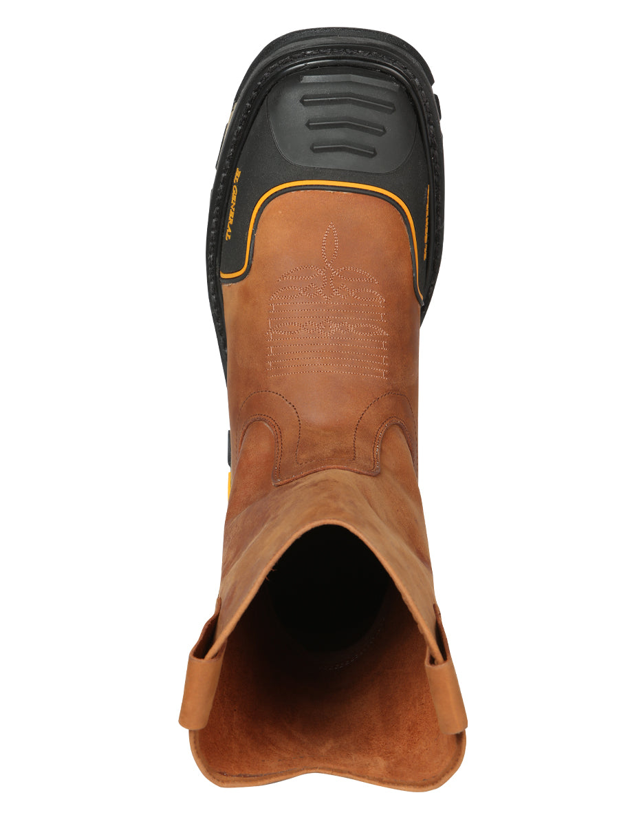 El General Men’s Leather Work Boot - Made in Mexico - Crazy Kansas 44689 — view 5