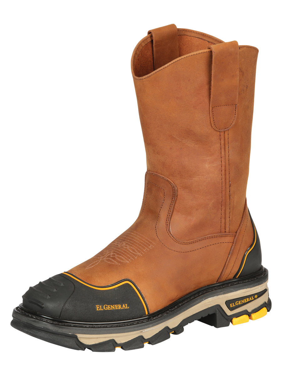 El General Men’s Leather Work Boot - Made in Mexico - Crazy Kansas 44689