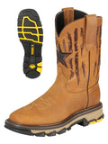 El General Men's Leather Work Boot - Made in Mexico - Crazy Miel Honey 44690