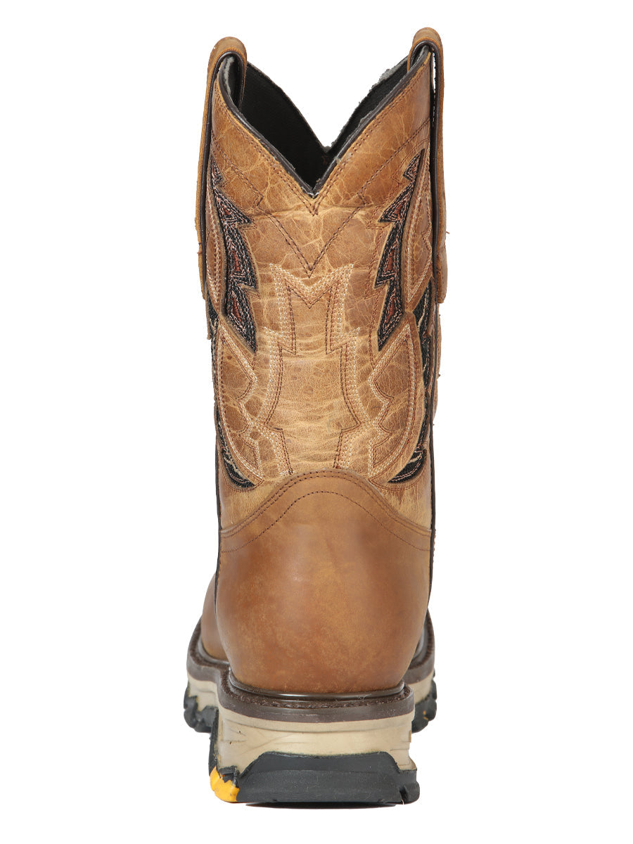 El General Men's Leather Work Boot - Made in Mexico - Alasan Arena Sand 44691 — view 3