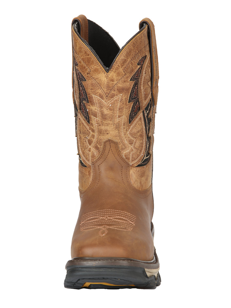 El General Men's Leather Work Boot - Made in Mexico - Alasan Arena Sand 44691 — view 4