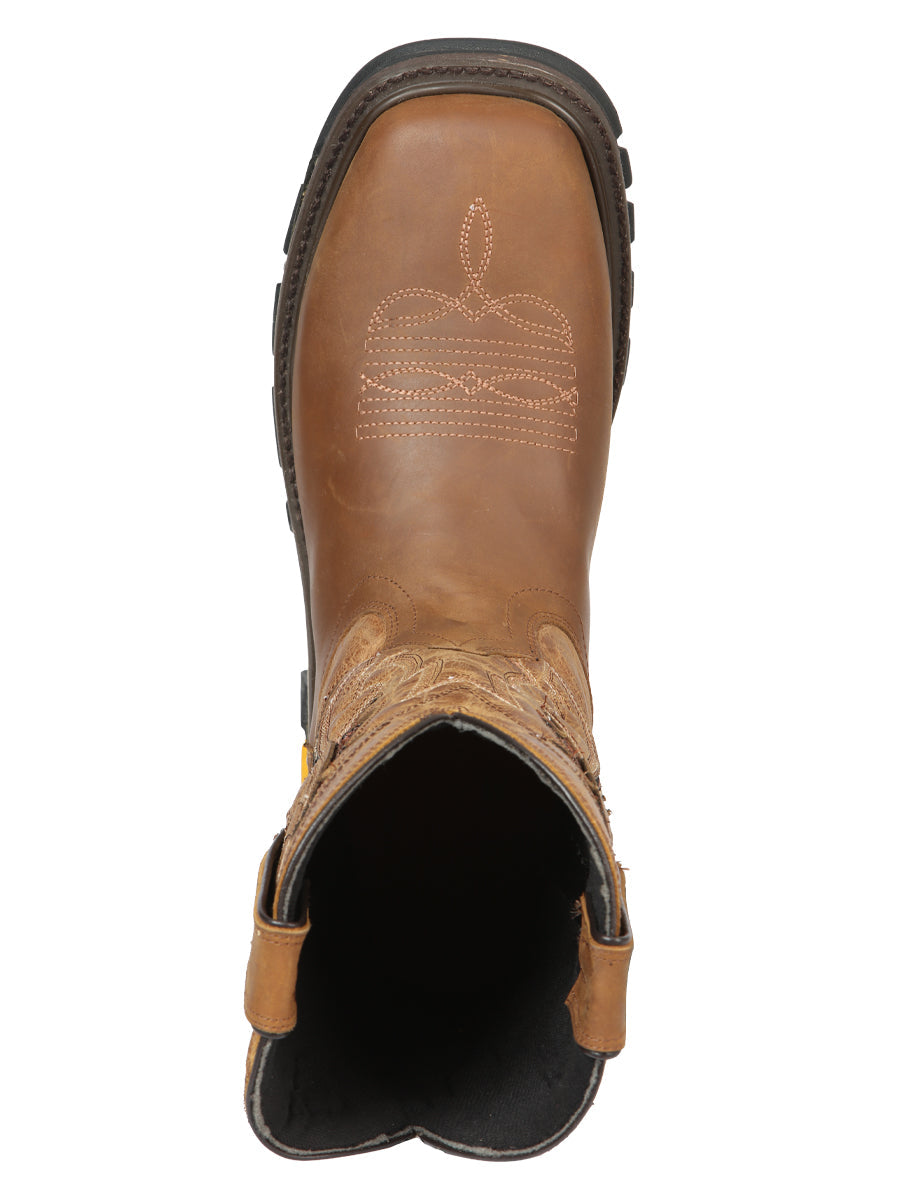 El General Men's Leather Work Boot - Made in Mexico - Alasan Arena Sand 44691 — view 5