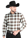 El General - Casual Long Sleeve Shirt - Brown/Sand 44700