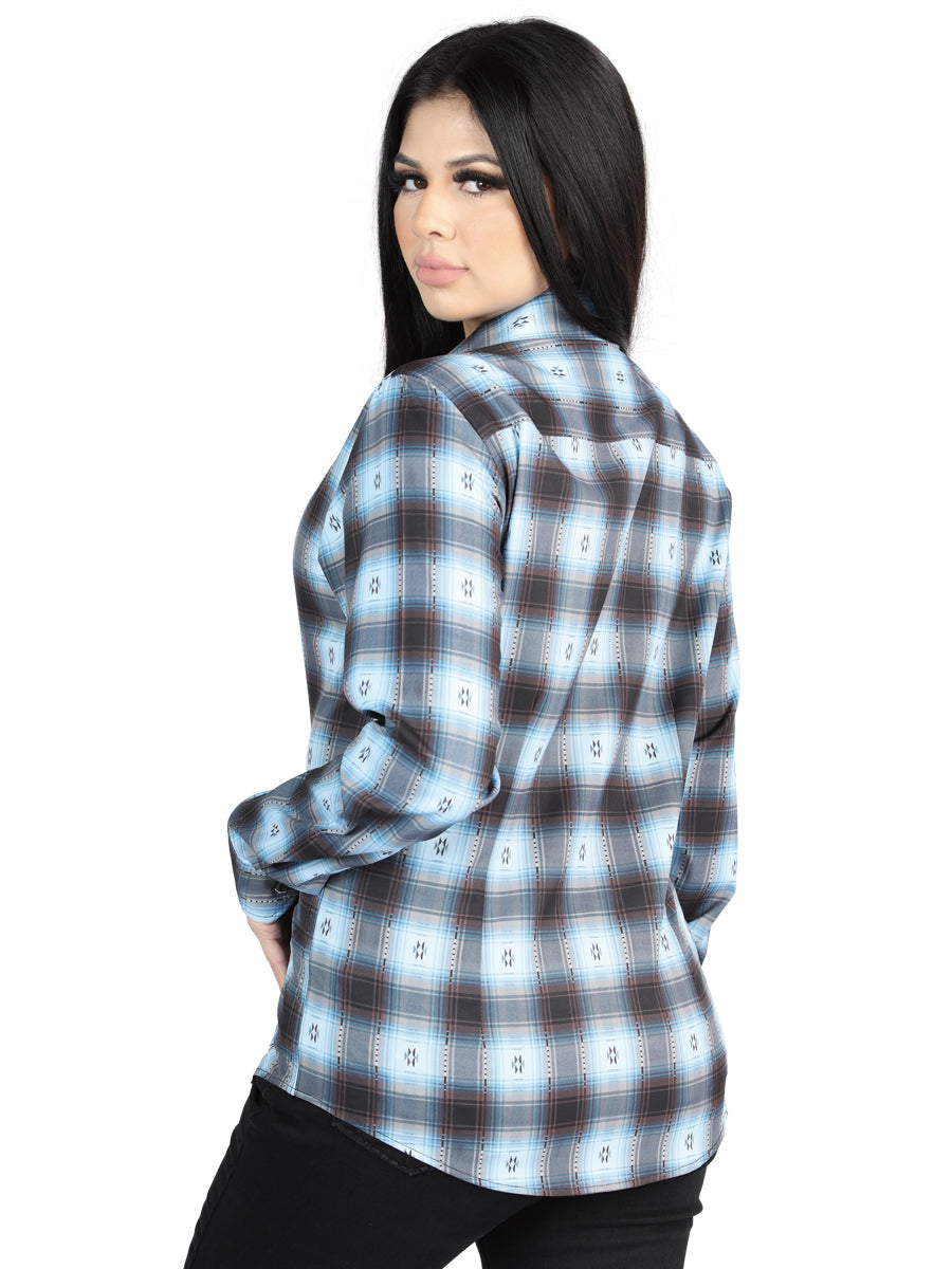 El General - Casual Long-Sleeve Shirt - Black/Beige 44719 — view 2