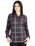 El General - Casual Long-Sleeve Shirt - Black/Gray 44726