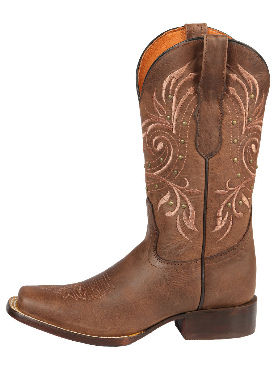 El General Women’s Rodeo Boot - Alazan Brown 44854 — view 2