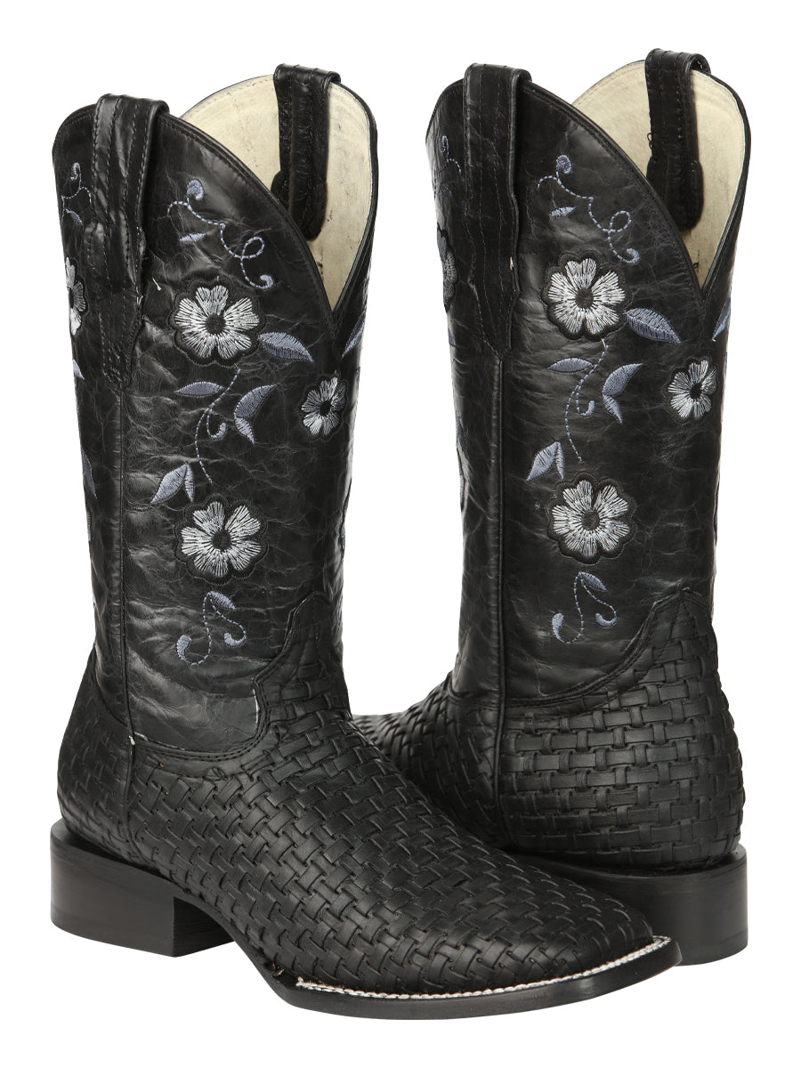 El General Women’s Rodeo Boots Petatillo - Black 44856 — view 2