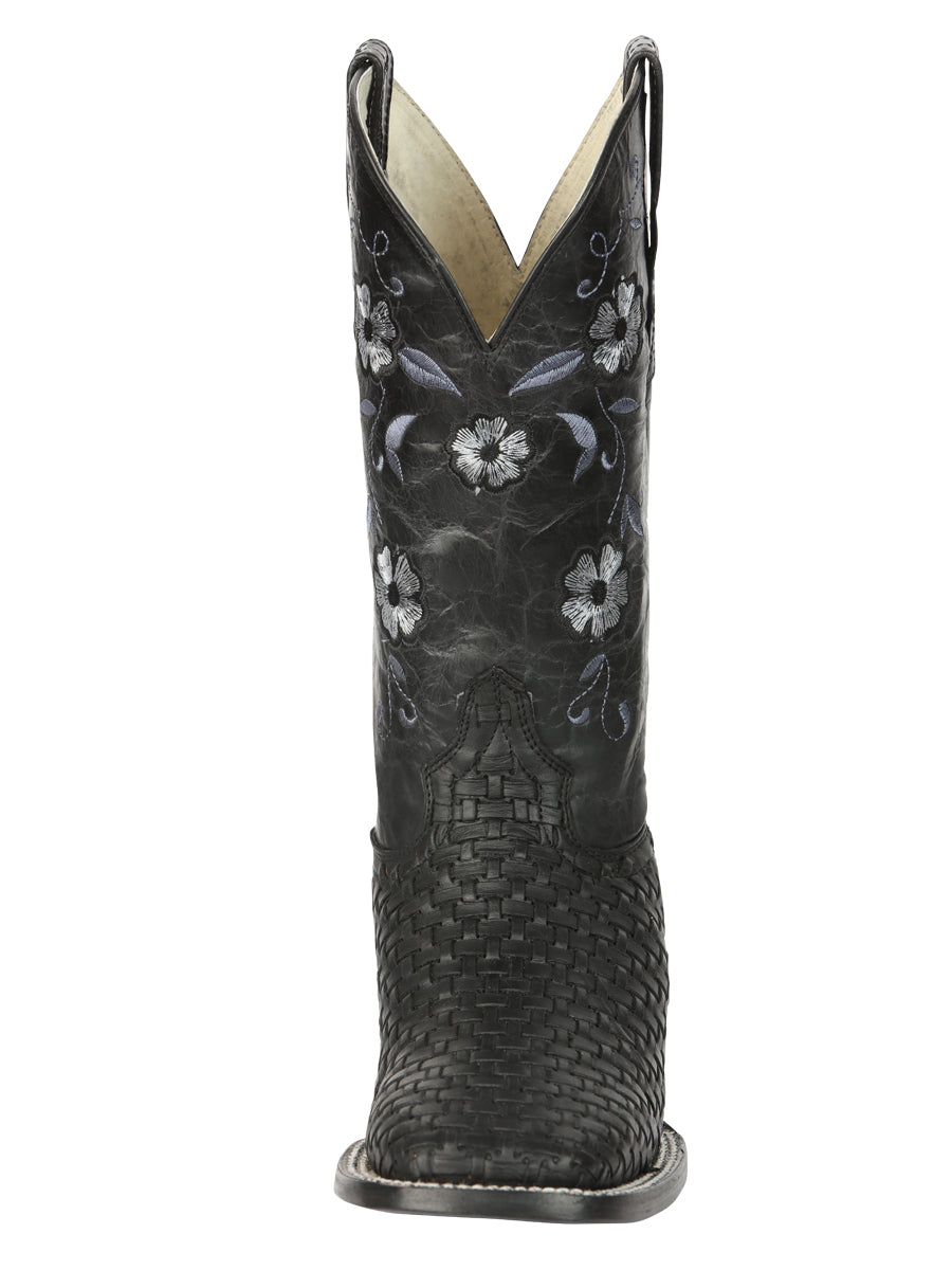 El General Women’s Rodeo Boots Petatillo - Black 44856 — view 4