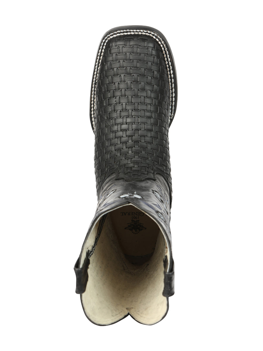 El General Women’s Rodeo Boots Petatillo - Black 44856 — view 5