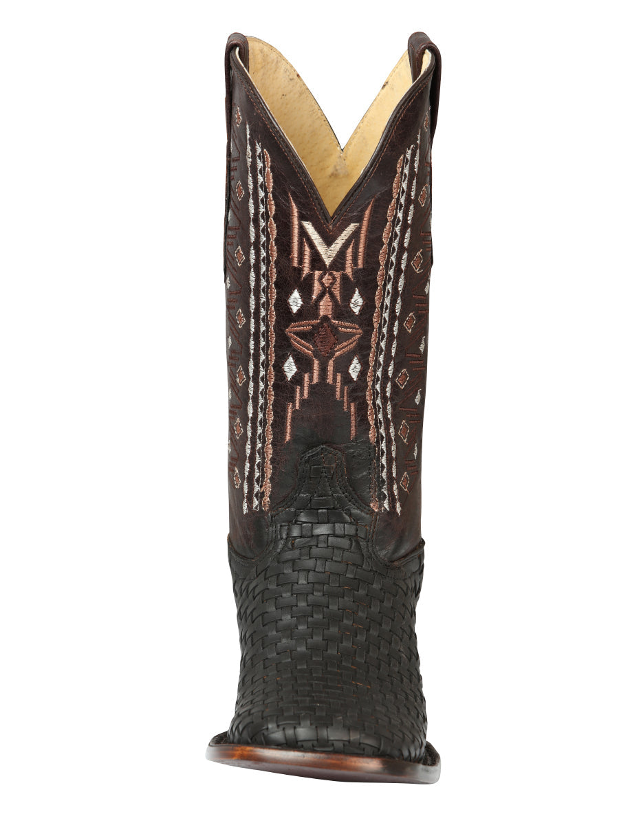 El General Men’s Leather Rodeo Boots Petatillo - Crazy Brown 44861 — view 2