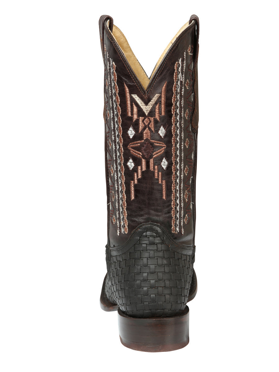 El General Men’s Leather Rodeo Boots Petatillo - Crazy Brown 44861 — view 3
