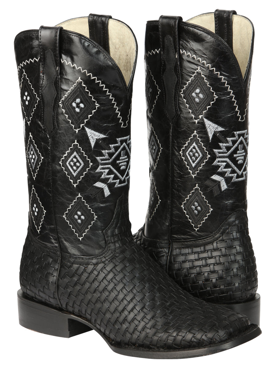 El General Men’s Petatillo Crazy Black Rodeo Boots 44884 — view 2