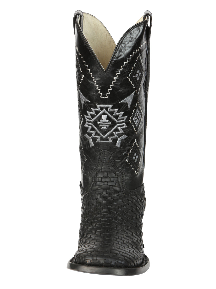 El General Men’s Petatillo Crazy Black Rodeo Boots 44884 — view 5