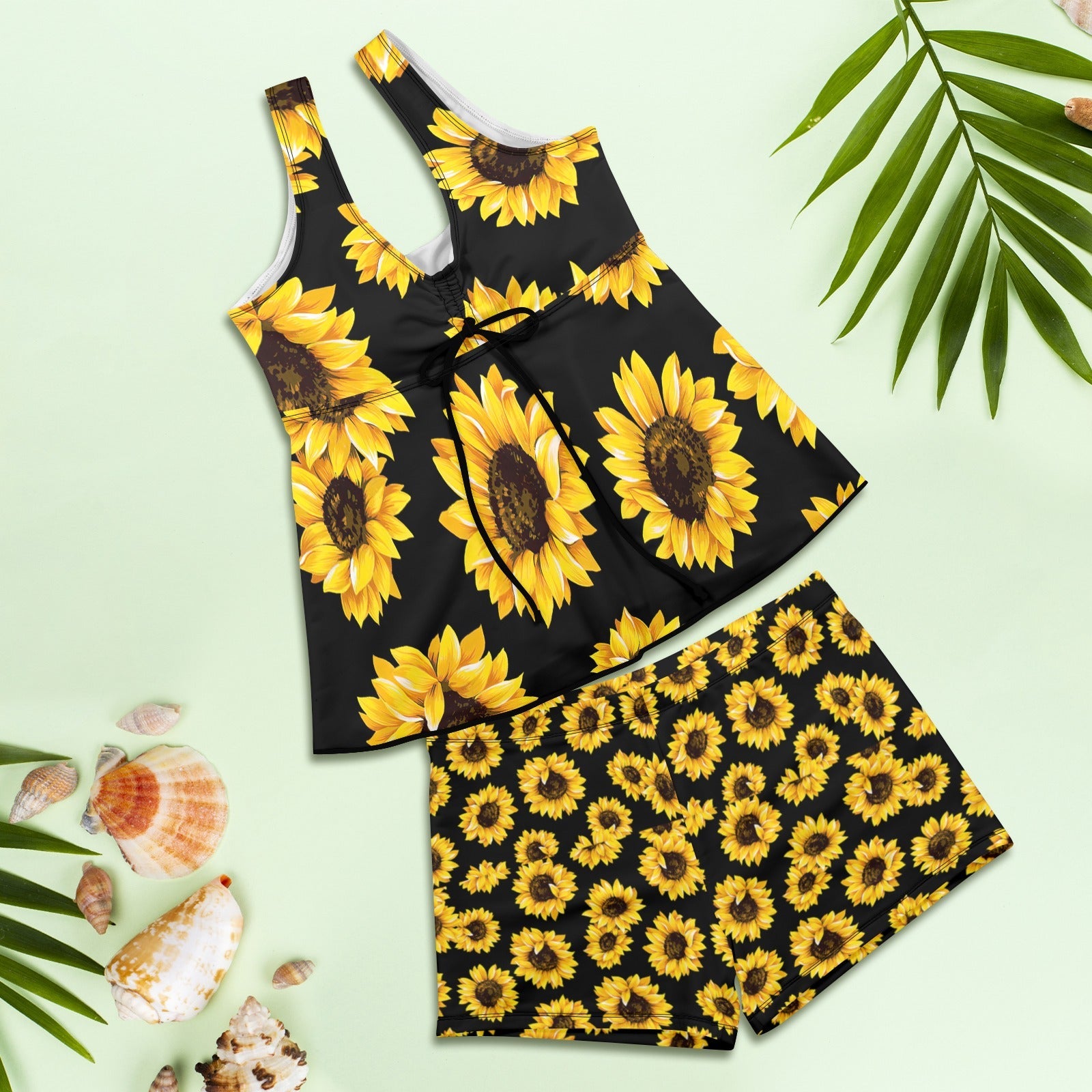 Baha Ranch Sunflowers Tankini & Boy Shorts Swim Set by Baha Ranch Western Wear - product image 4