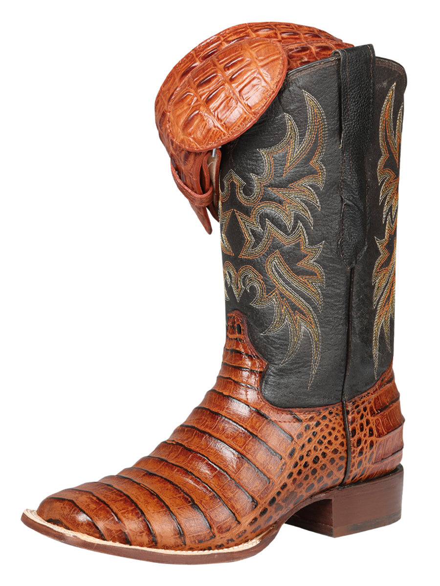 El General Rodeo - Printed Alligator leather boots - Cogñac 44939 — view 2