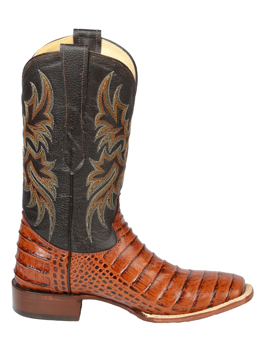El General Rodeo - Printed Alligator leather boots - Cogñac 44939 — view 4