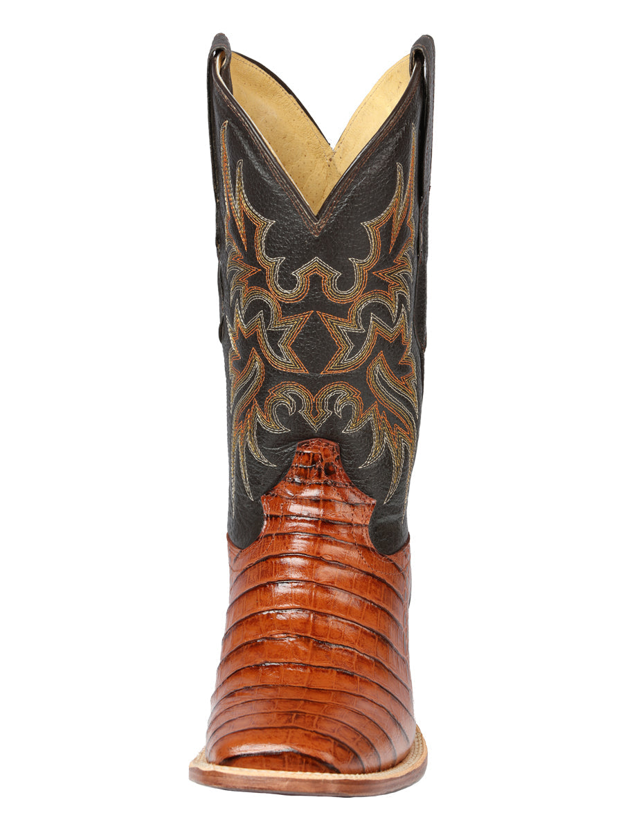 El General Rodeo - Printed Alligator leather boots - Cogñac 44939 — view 5