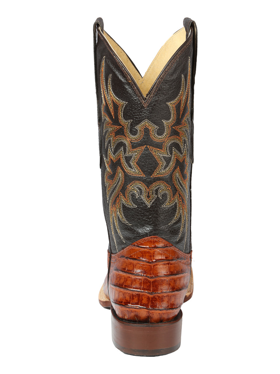 El General Rodeo - Printed Alligator leather boots - Cogñac 44939 — view 6