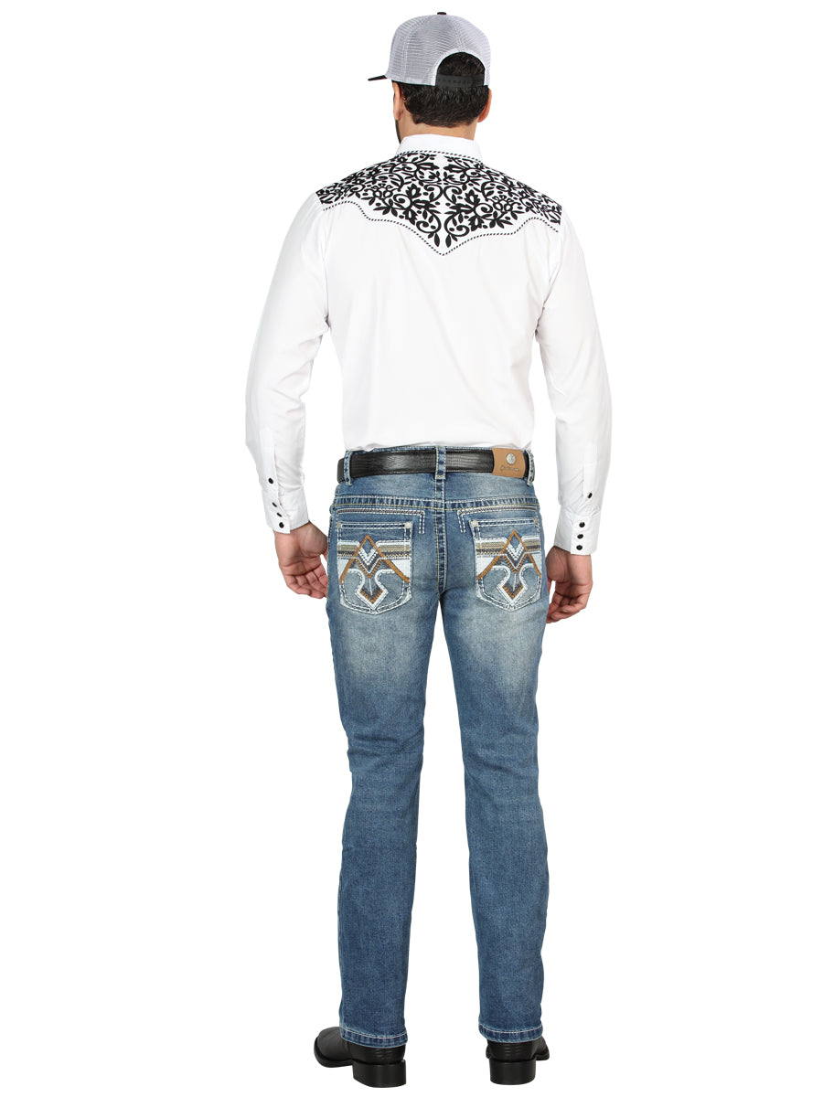 Centenario Bootcut Denim Jeans - Medium Blue 44965 — view 4
