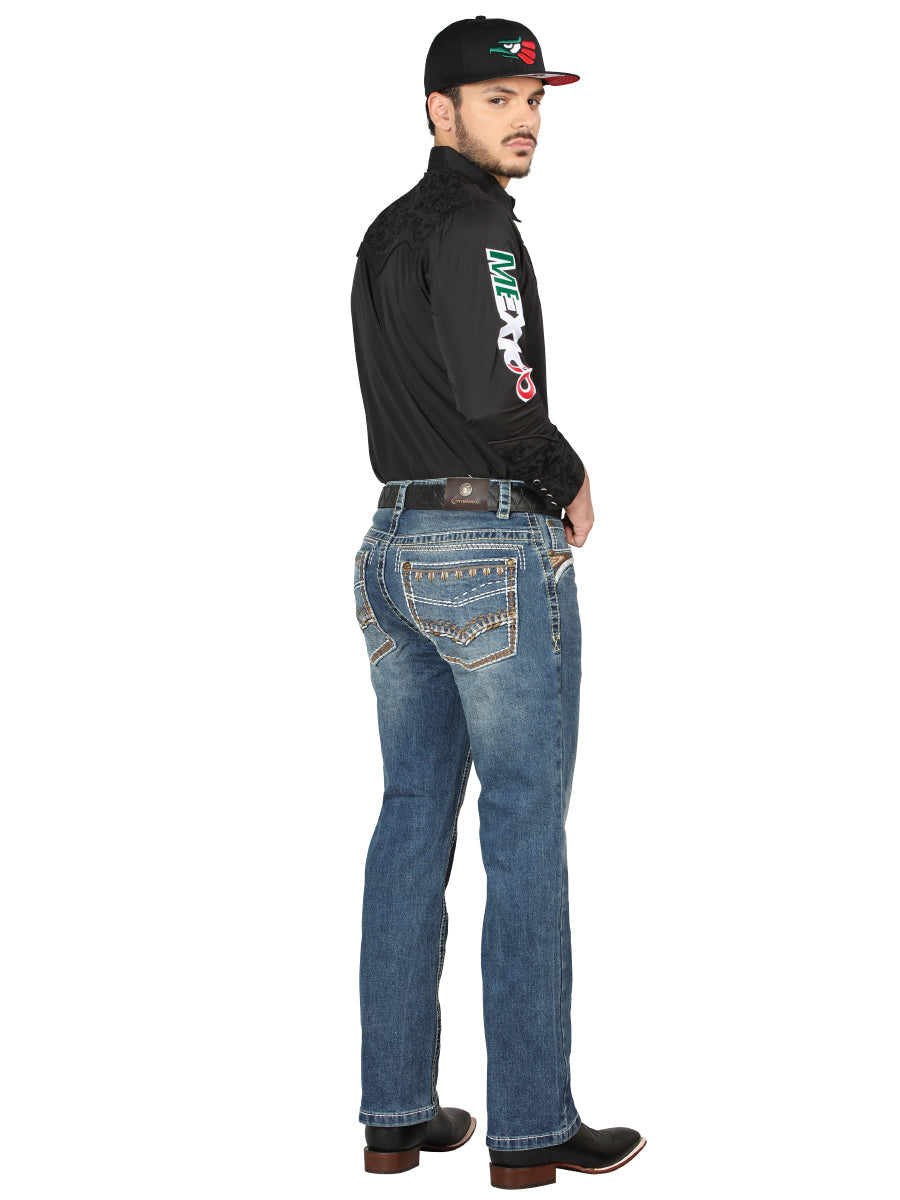 Centenario Bootcut Denim Jeans - Dark Blue 44967 — view 3