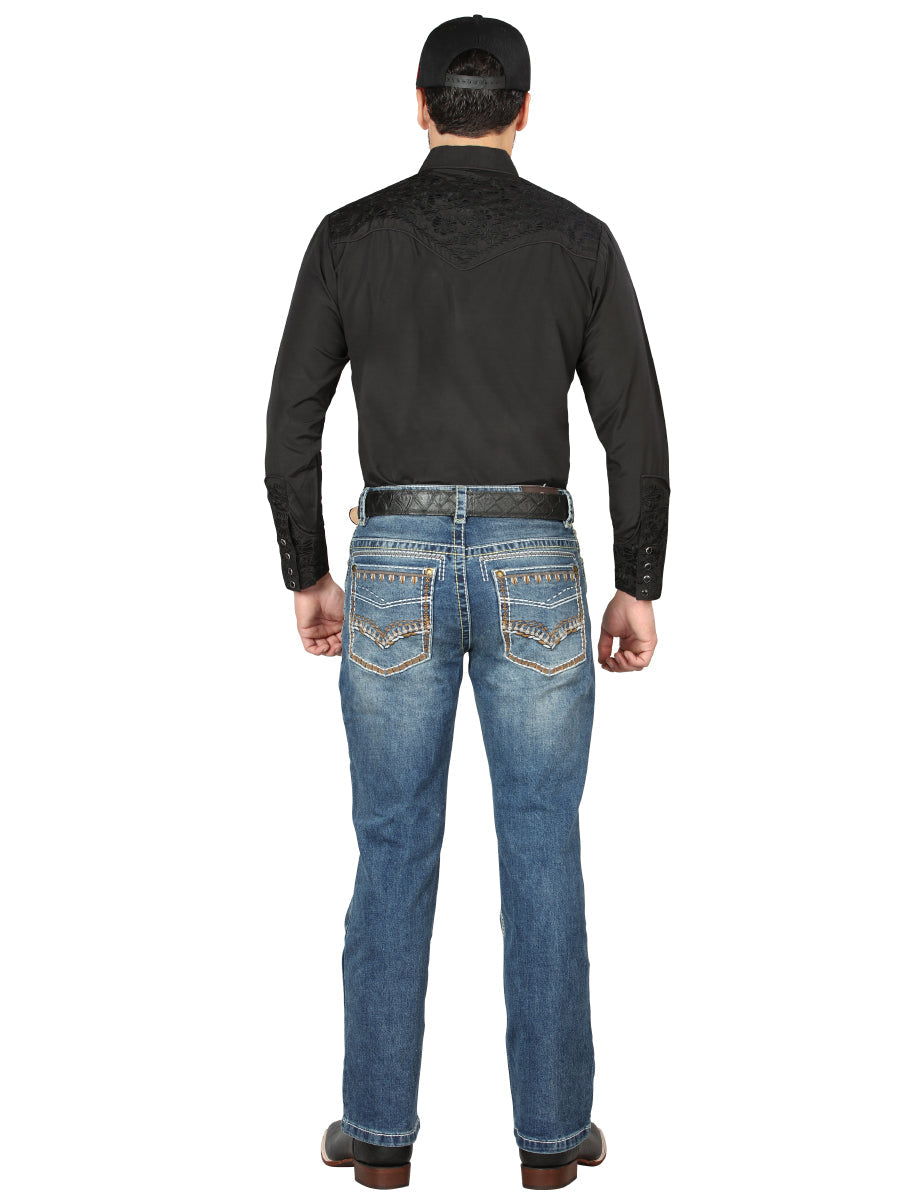 Centenario Bootcut Denim Jeans - Dark Blue 44967 — view 4