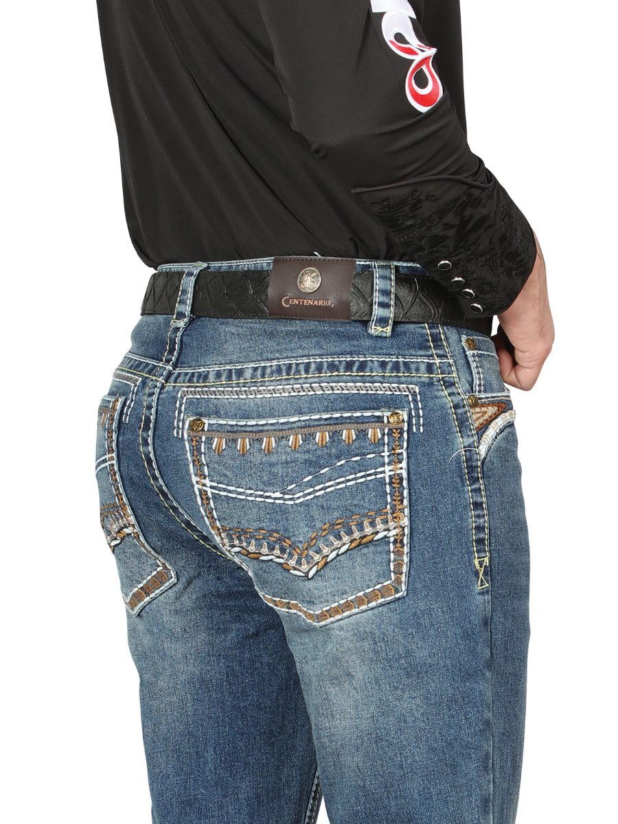 Centenario Bootcut Denim Jeans - Dark Blue 44967 — view 5